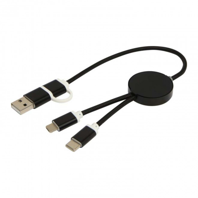 CABLE DE CHARGE PERSONNALISABLE 'ONTARIA COURT ALU RCS' - noir
