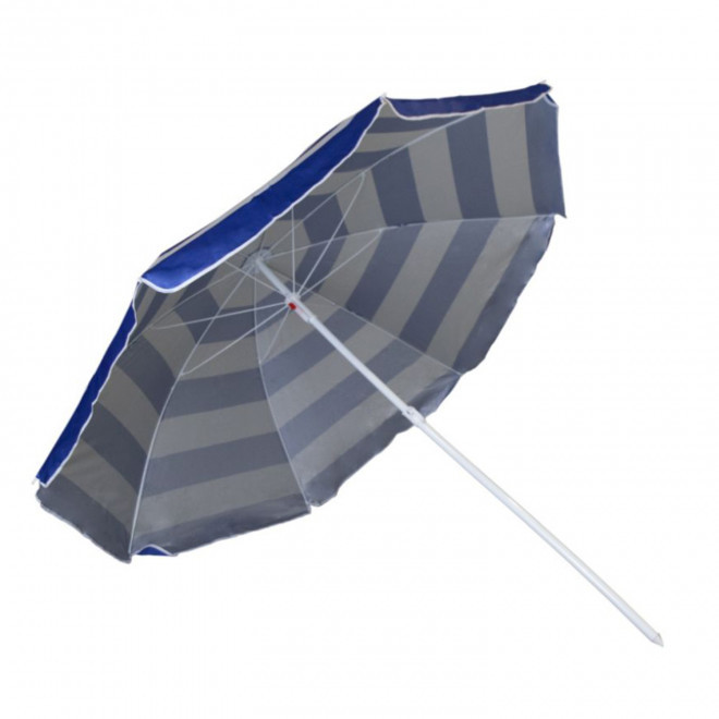 PARASOL DE PLAGE PERSONNALISE 'PARISO BICOLORE' - bleu foncé