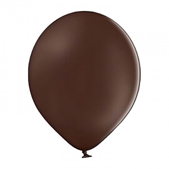 BALLON DE BAUDRUCHE PERSONNALISE ø30 CM 'LUFT QUADRI' - marron foncé