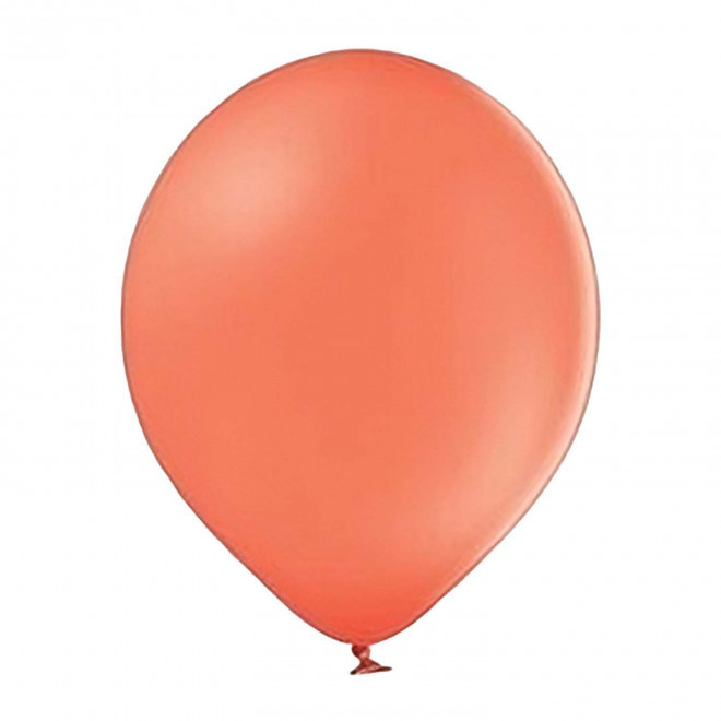 BALLON DE BAUDRUCHE PERSONNALISE ø30 CM 'LUFT QUADRI' - corail