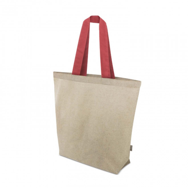 SAC COTON RECYCLE BI COUL PERSONNALISABLE 'AURIANA BOTTOM' - rouge