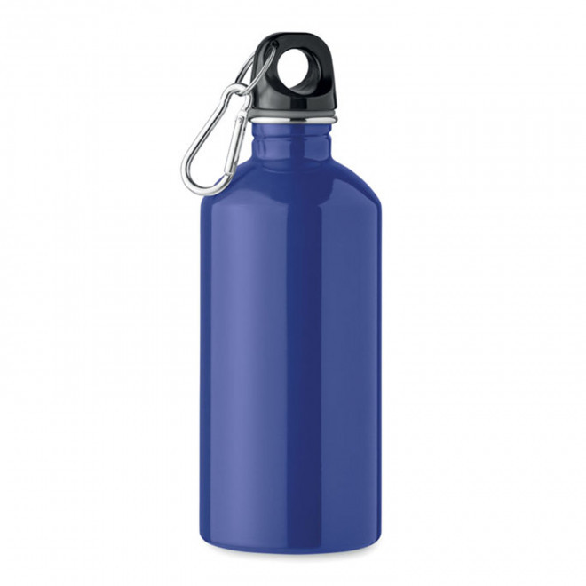 GOURDE EN ACIER RECYCLE 500ML PERSONNALISABLE 'AVEREST'  - bleu