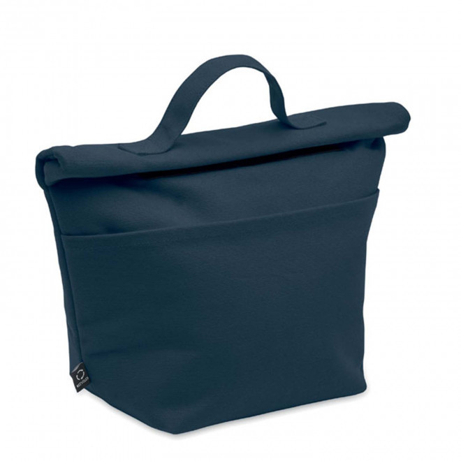 SAC ISOTHERME PERSONNALISABLE EN COTON RECYCLE 'KRYS COUL' - bleu marine