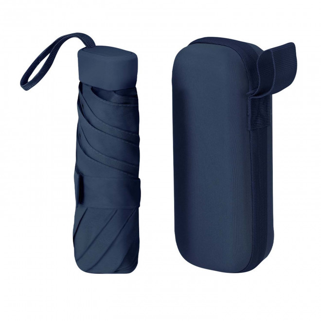 PARAPLUIE AVEC ETUI PERSONNALISABLE 'STAIRY' - bleu marine