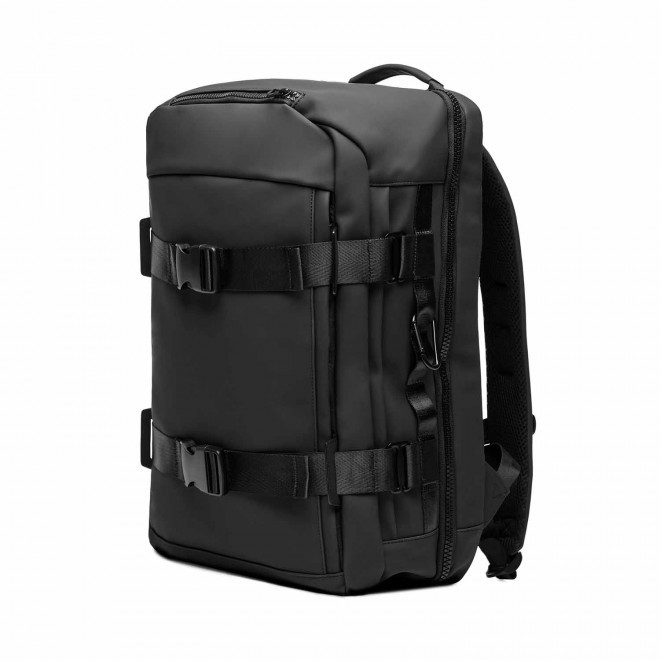 SAC A DOS CABINE EN PU PERSONNALISABLE 'BENETT' - noir
