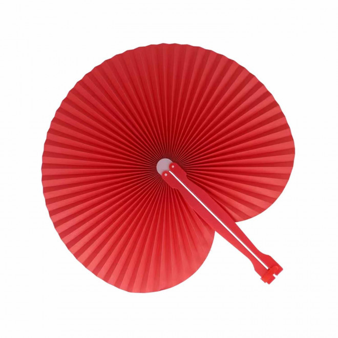 RAPIDE 4J - EVENTAIL PLIABLE PERSONNALISABLE 'BREEZE COUL'  - rouge