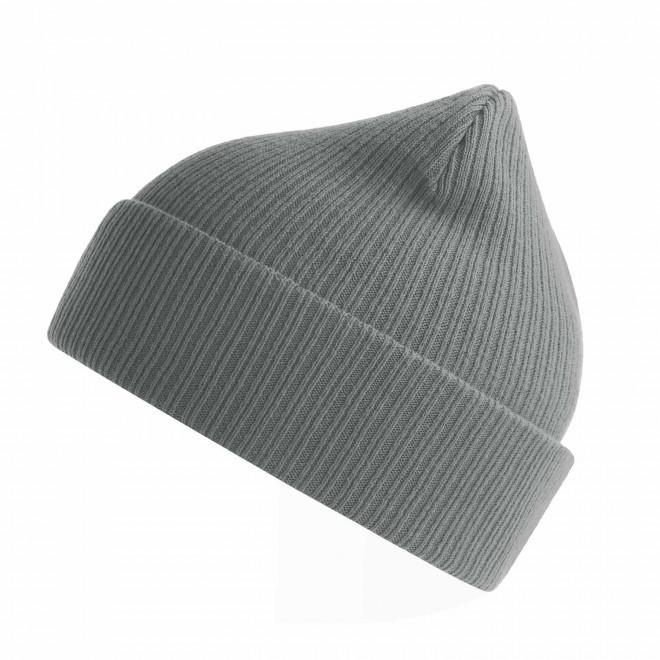 BONNET COTON BIO PERSONNALISE 'NELSON' - gris clair