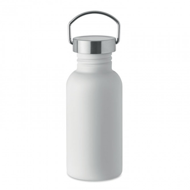 GOURDE ALU 500 ML PERSONNALISABLE 'CHEDDY COLOR' - blanc