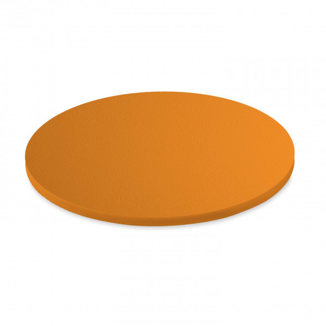 DESSOUS DE VERRE PERSONNALISABLE EN PVC 'QUANTE' - orange
