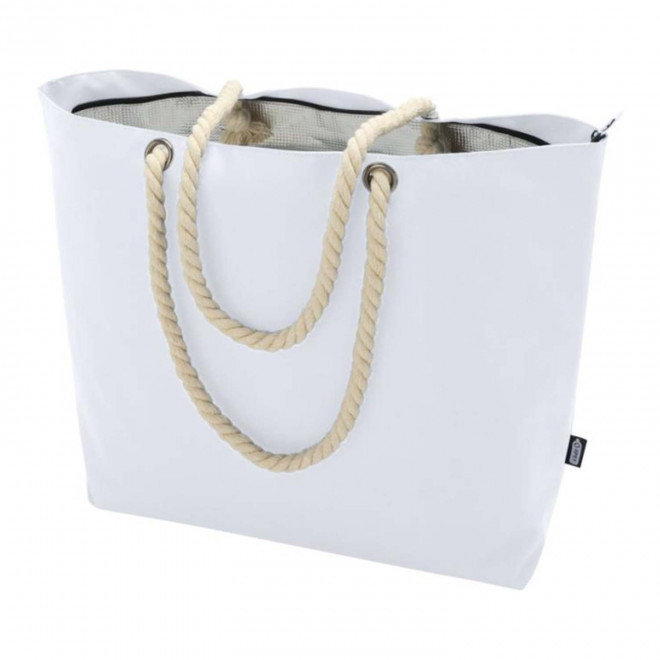 SAC ISOTHERME RECYCLE PERSONNALISABLE 'MELOKI' - blanc