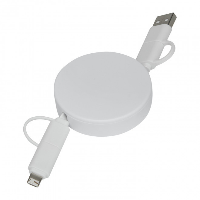 CABLE ENROULEUR PERSONNALISABLE 'ONTARIO ENROULEUR' - blanc