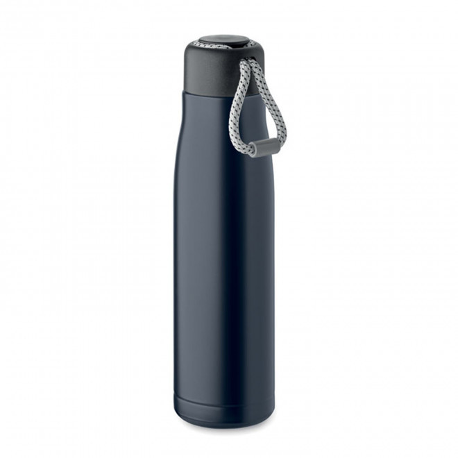 BOUTEILLE ISOTHERME PERSONNALISEE RECYCLE 500ML 'MOSS' - bleu marine