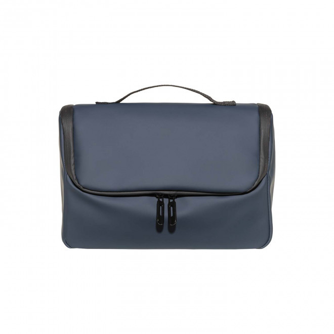 TROUSSE DE TOILETTE PERSONNALISEE EN PU 'OLYMPOS' - bleu