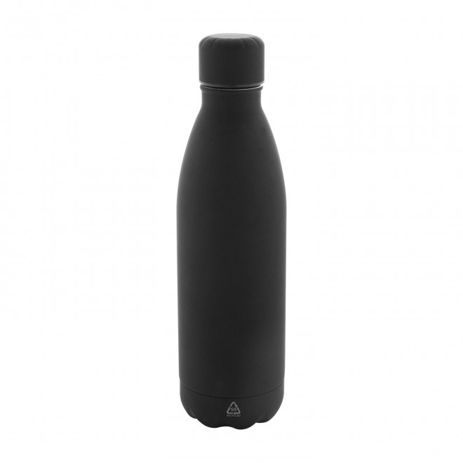 BOUTEILLE ACIER RECYCLE 790ML PERSONNALISABLE 'BROLO' - noir