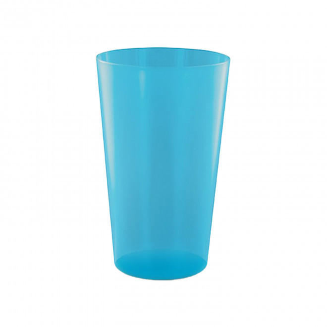 GOBELET MIF RÉUTILISABLE 39 CL PERSONNALISABLE 'CUPY' - bleu transparent