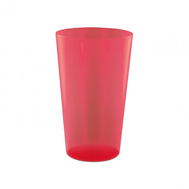 GOBELET MIF RÉUTILISABLE 39 CL PERSONNALISABLE 'CUPY' - rouge transparent