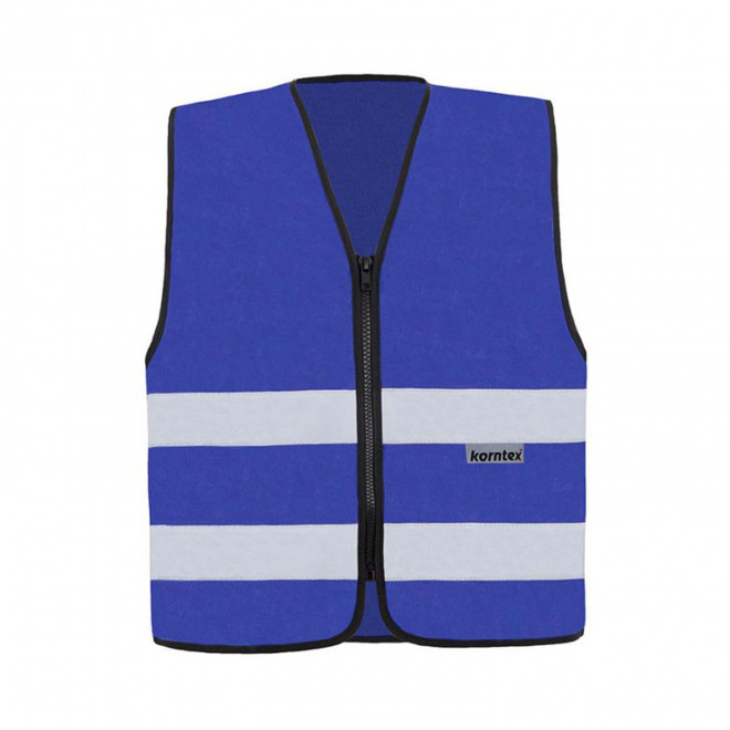 GILET SECURITE PERSONNALISE 'ARMILLA ZIPPE' - bleu royal