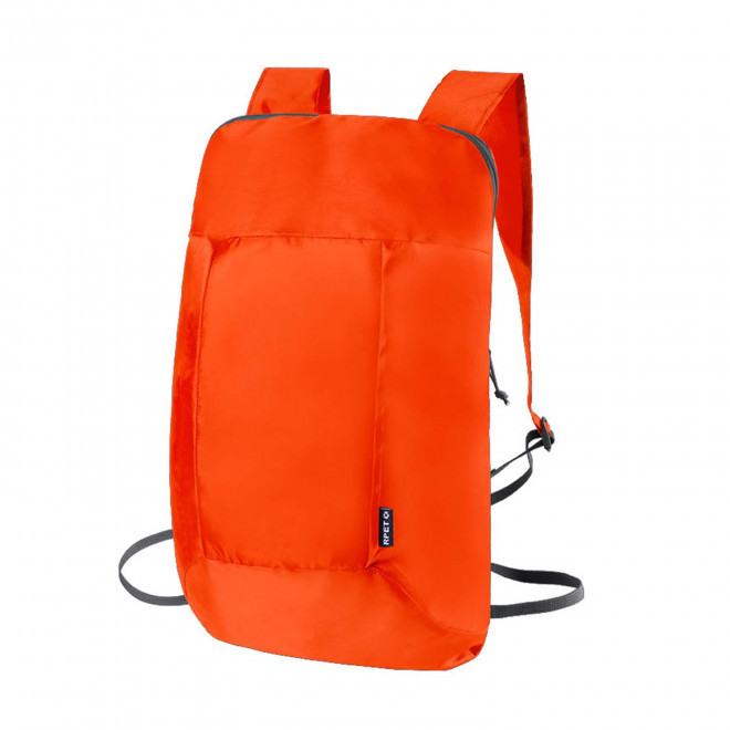 SAC A DOS PLIABLE PERSONNALISABLE 'SIGNI RPET' - orange