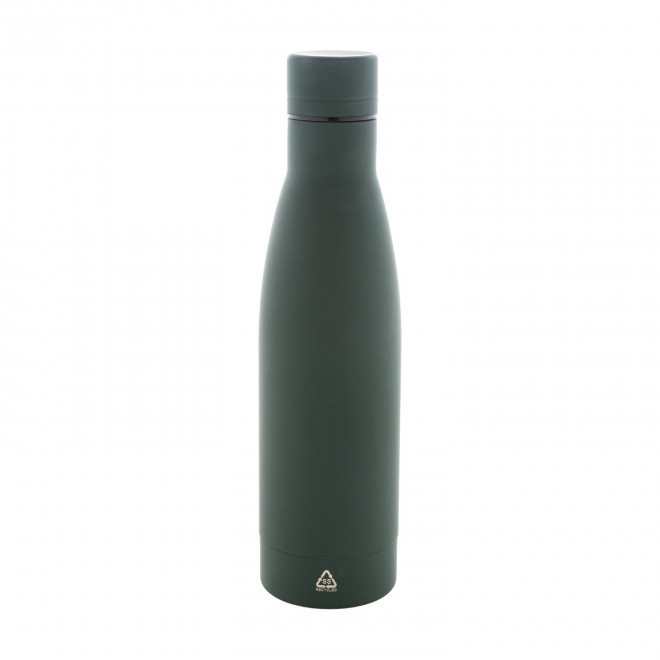 BOUTEILLE PERSONNALISABLE ACIER RECYCLE 750ML 'BROLO' - vert foncé