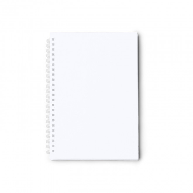 CARNET SPIRALE PERSONNALISABLE 'MISTREL' - blanc