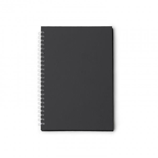 CARNET SPIRALE PERSONNALISABLE 'MISTREL' - noir