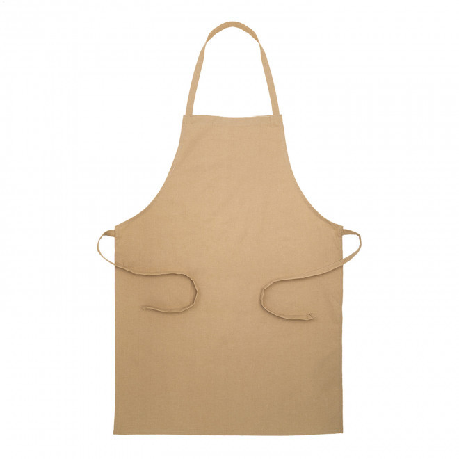 TABLIER SANS POCHE PERSONNALISE 'CUISTO RECYCLE' - beige
