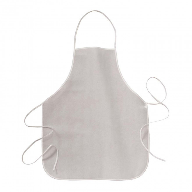 TABLIER SANS POCHE NON TISSE PERSONNALISE 'VAKITA' - blanc