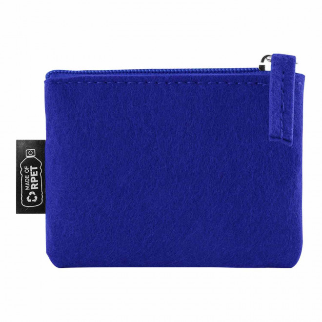 PORTE MONNAIE PERSONNALISE EN FEUTRE 'REDDY COULEUR' - bleu