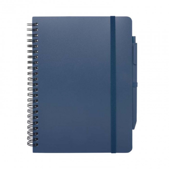 CARNET A5 PERSONNALISE AVEC STYLO ' BIG SEA'  - bleu
