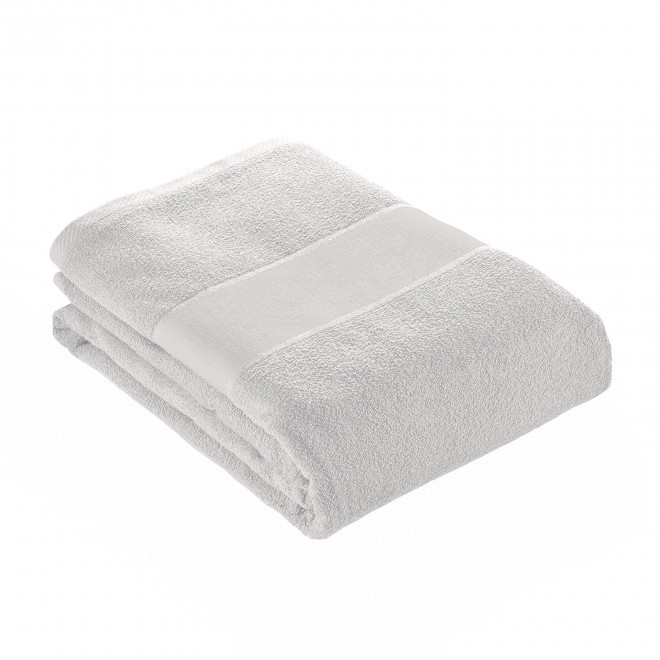 SERVIETTE EPONGE PERSONNALISEE 'LIBERON 90X150 BLANC' - blanc