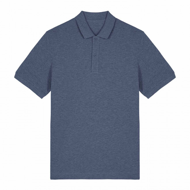 POLO MIXTE COULEUR PERSONNALISE 'PREPSTER 2.0' - bleu chiné