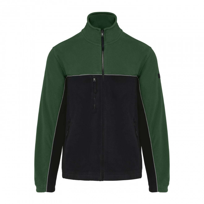 BODYWARER POLAIRE MIXTE PERSONNALISE 'WORKSHARP' - noir/vert