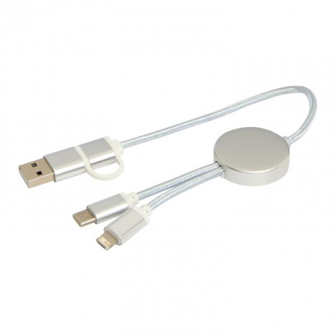 RAPIDE 4J - CABLE PERSONNALISE 'ONTARIA COURT ALU RCS' - argenté