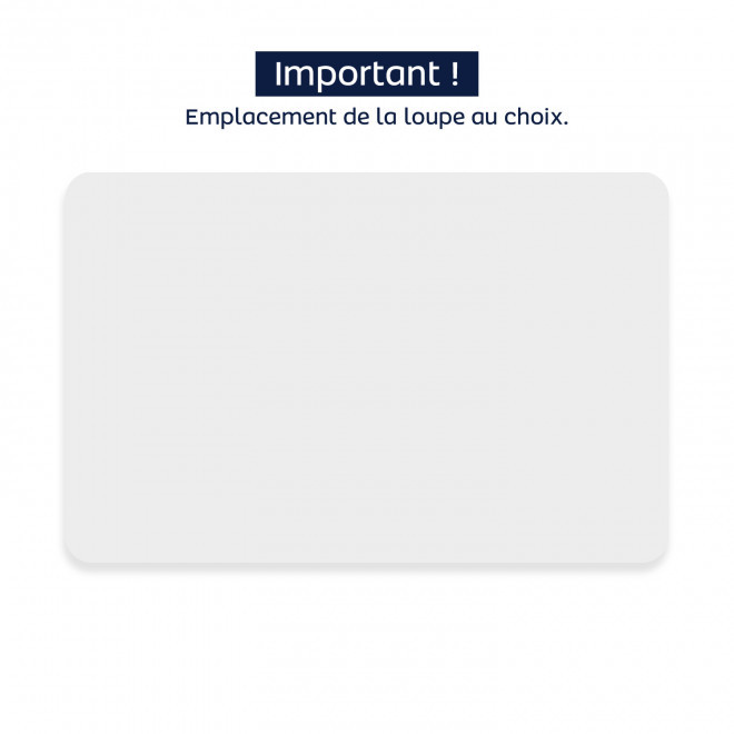 LOUPE PERSONNALISE FORMAT CARTE 'AMELOUPE' - quadrichromie