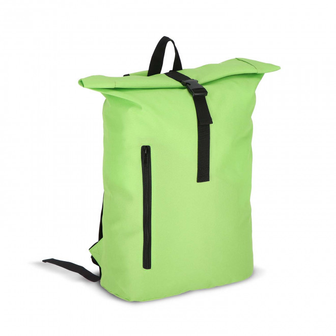 SAC A DOS ROLLTOP RPET PERSONNALISABLE 'MIKOS' - vert clair