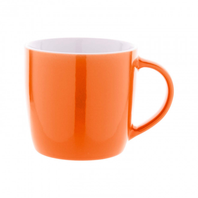 MUG CERAMIQUE 370ML PERSONNALISABLE 'MERAG' - orange