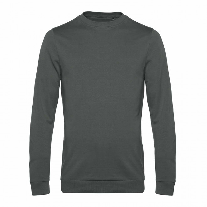 SWEAT COL ROND HOMME PERSONNALISABLE 'TERRY' - vert kaki