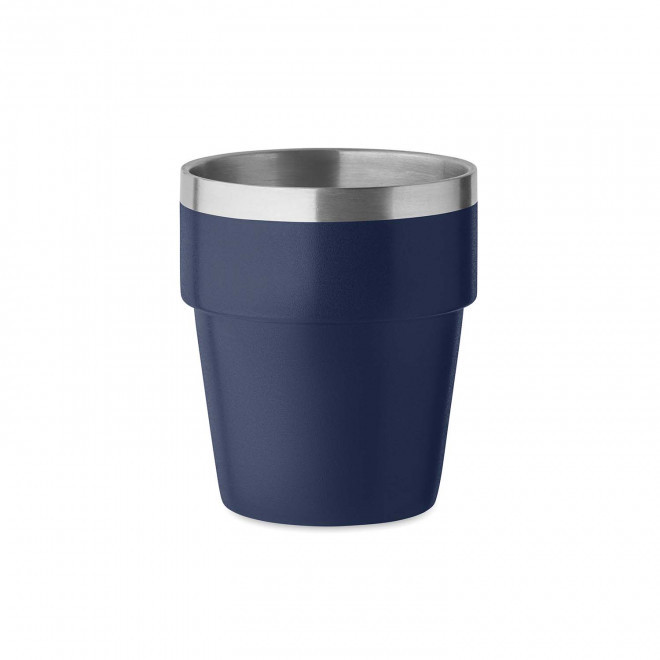 GOBELET ISOTHERME RECYCLE 250ML PERSONNALISABLE 'RITOC' - bleu