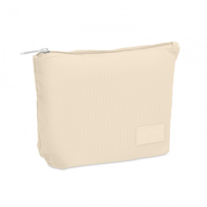 TROUSSE EN VELOURS COTELE PERSONNALISEE 'MOMAX' - beige