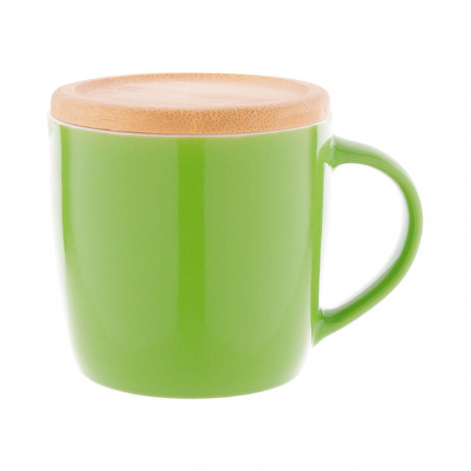 MUG CERAMIQUE 370ML PERSONNALISABLE 'MERAG BAMBOU' - vert