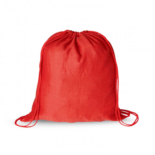 SAC A DOS CORDE COTON PERSONNALISABLE 'RHIDA COULEUR' - rouge
