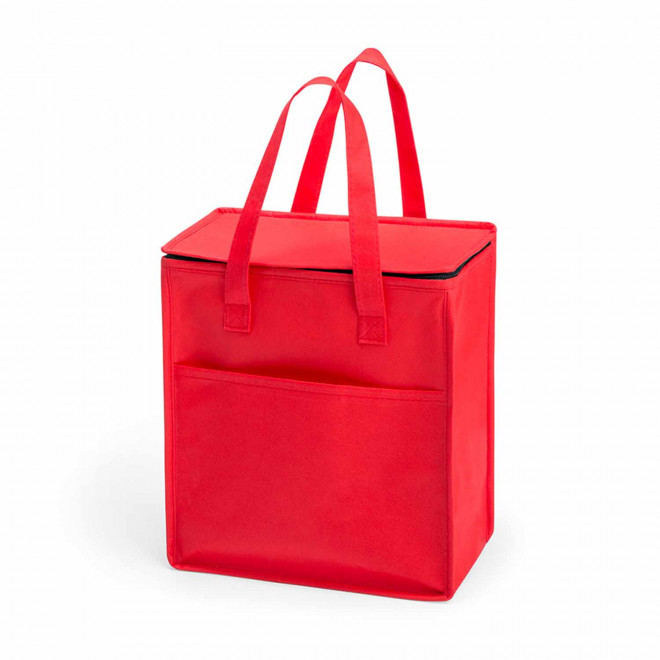 SAC ISOTHERME NON TISSE PERSONNALISABLE 'MALIKTA FLASHY' - rouge