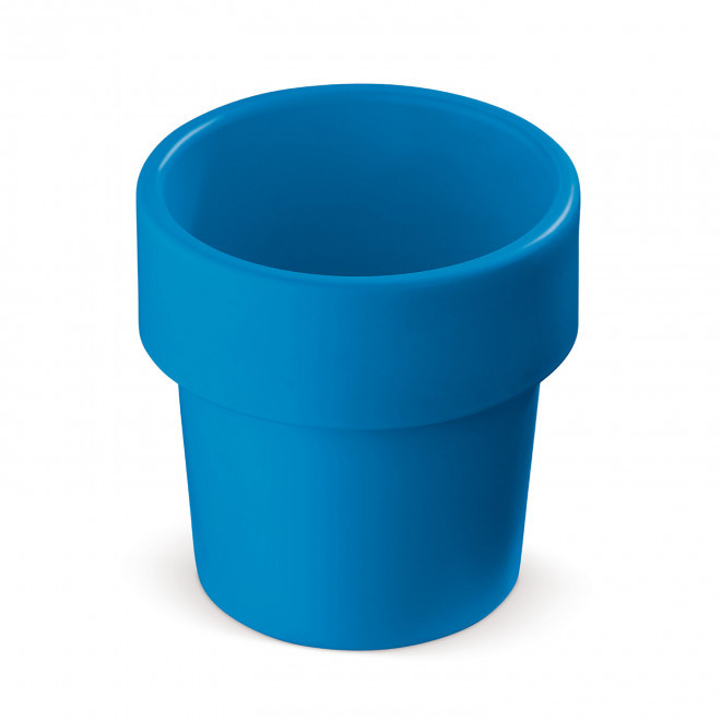 MUG EN PLASTIQUE EMPILABLE PERSONNALISABLE 240ML 'MARIO' - bleu