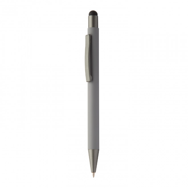 STYLO/STYLET PERSONNALISABLE 'SOFTLY TOUCH RECYCLE' - gris