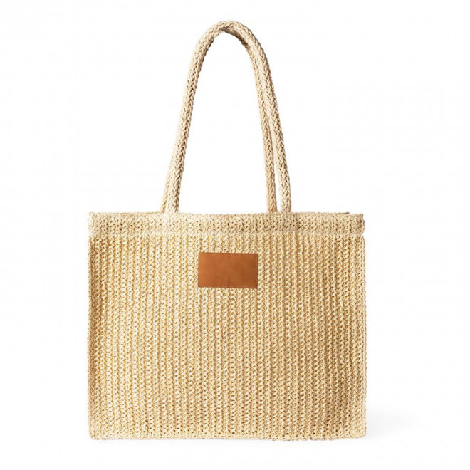 SAC EN PAPIER ET POLYESTER PERSONNALISE 'KOZAS' - nature