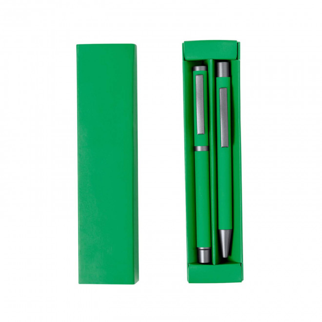 PARURE DE STYLOS PERSONNALISEE 'SOFTLY'  - vert
