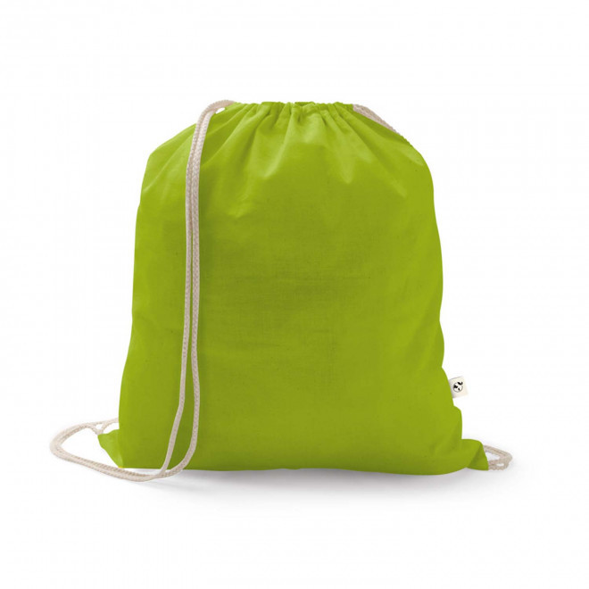 SAC A DOS CORDE RECYCLE PERSONNALISABLE 'PAPEY RECYCLE' - vert clair