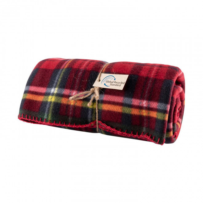 PLAID POLAIRE RECYCLE PERSONNALISABLE 180GR/M2 'DUNKOLD' - rouge