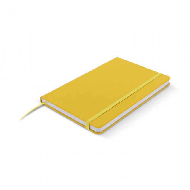 CARNET A5 PUBLICITAIRE EN PU 'DOTTED' - jaune