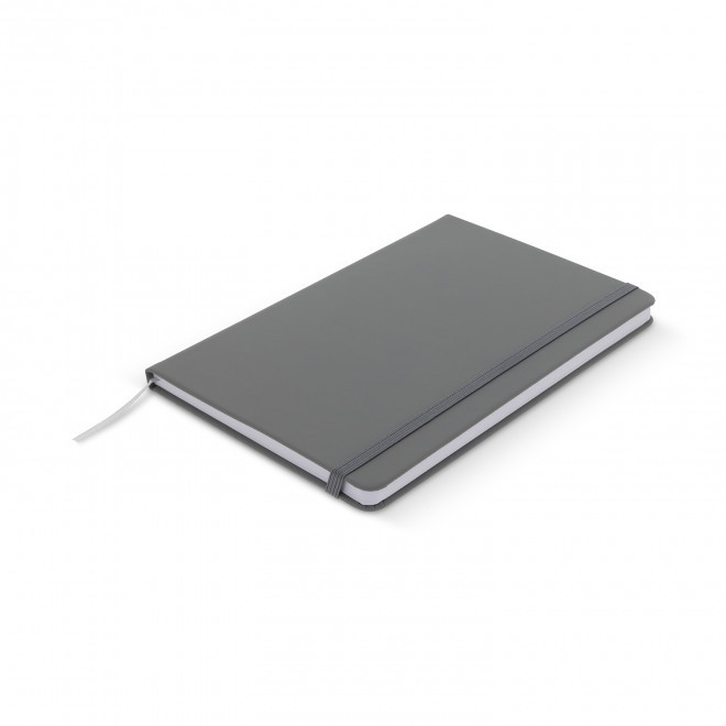 CARNET A5 PUBLICITAIRE EN PU 'DOTTED' - gris